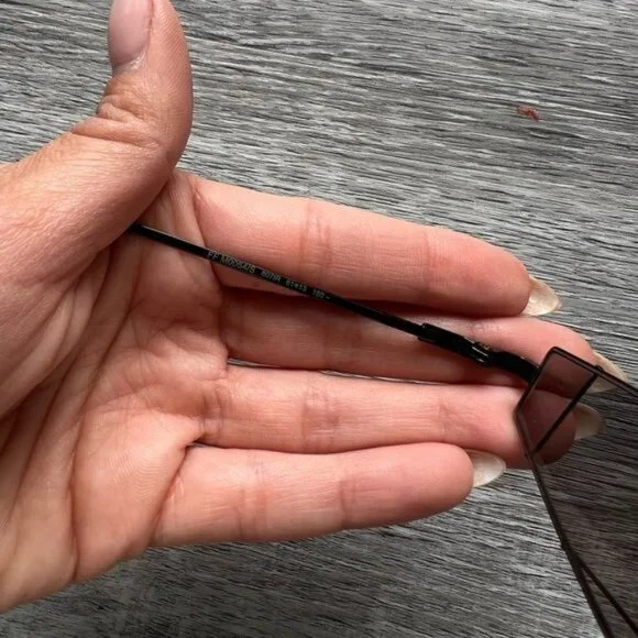 FENDI 61MM FUTURISTIC TRIANGLE WIRE FRAME SUNGLASSES IN BLACK